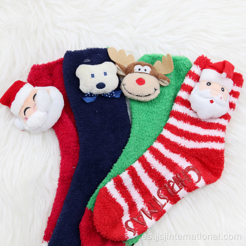 Calcetines calientes de muñeca 3d calcetines de Navidad